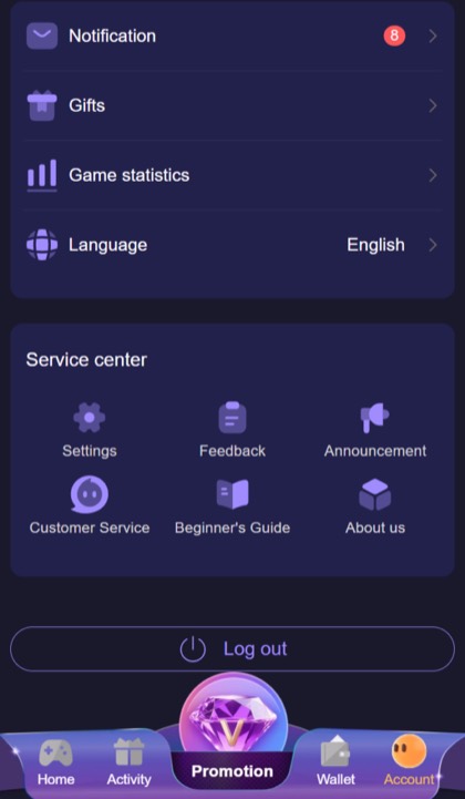 JaiClub customer support screen